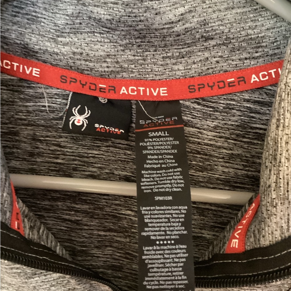 Spyder Active Heathered Gray Pullover - image 3